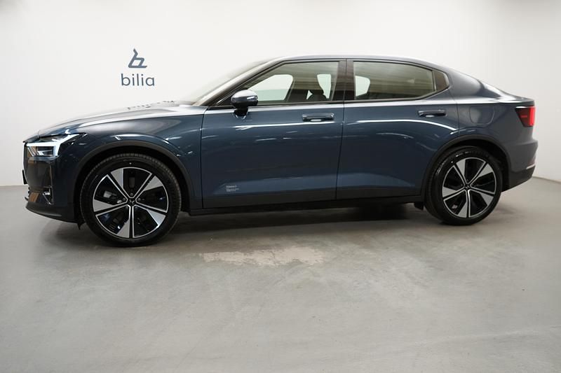Begagnad Polestar 2 Long Range Single Motor 219 kW (299 HK) 2023 Mörkblå Halvkombi