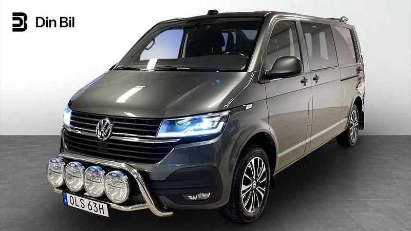 Grå (indiumgrå metallic) Begagnad 2021 VW T6.1 Van | 359 900 kr (Marknadspris) - Bild 1/4
