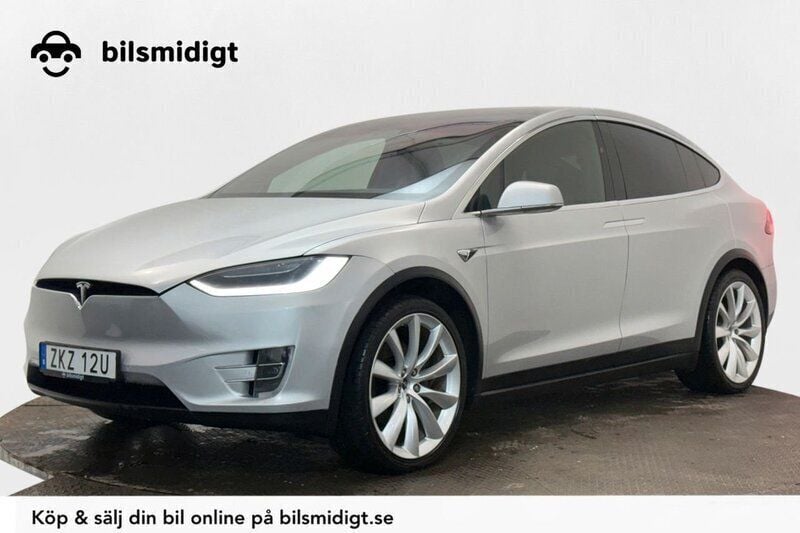 Silver Begagnad 2017 Tesla Model X SUV | 359 900 kr - Bild 1/3