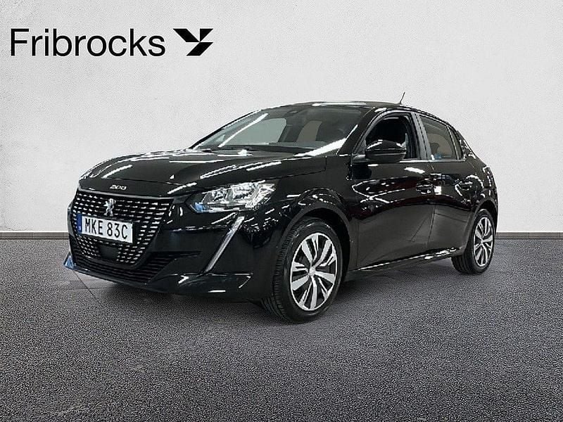 Svart Begagnad 2019 Peugeot 208 Active Halvkombi | 109 800 kr (Marknadspris) - Bild 1/4