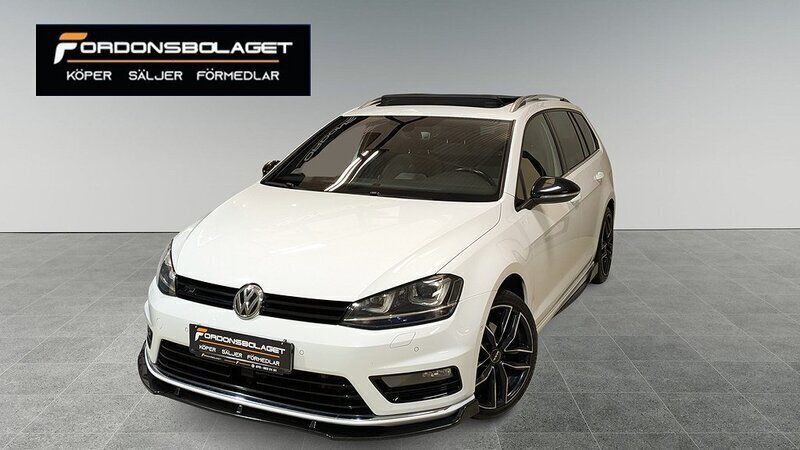 Vit Begagnad 2015 VW Golf VII R-line Kombi | 169 900 kr (Dyr) - Bild 1/4