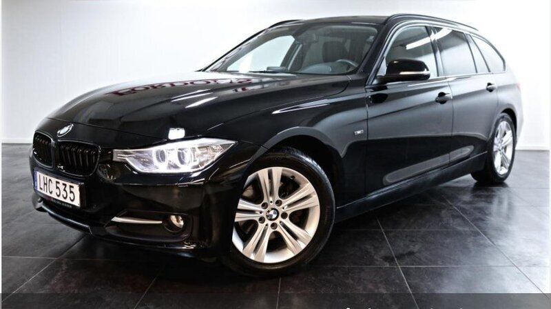 Svart Begagnad 2014 BMW 320 Sport Line Kombi | 120 000 kr (Bra pris) - Bild 1/4