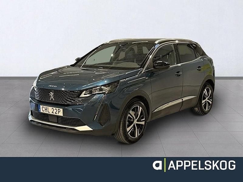 Blå Begagnad 2022 Peugeot 3008 GT SUV | 288 900 kr (Dyr) - Bild 1/4