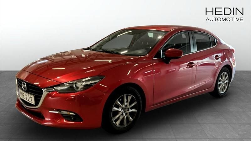 Röd (red) Begagnad 2017 Mazda 3 Sedan | 149 000 kr (Marknadspris) - Bild 1/4
