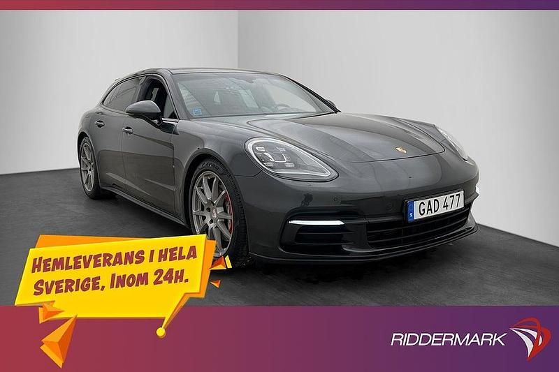 Grå Begagnad 2018 Porsche Panamera 4 Sport Turismo Sedan | 584 900 kr - Bild 1/3