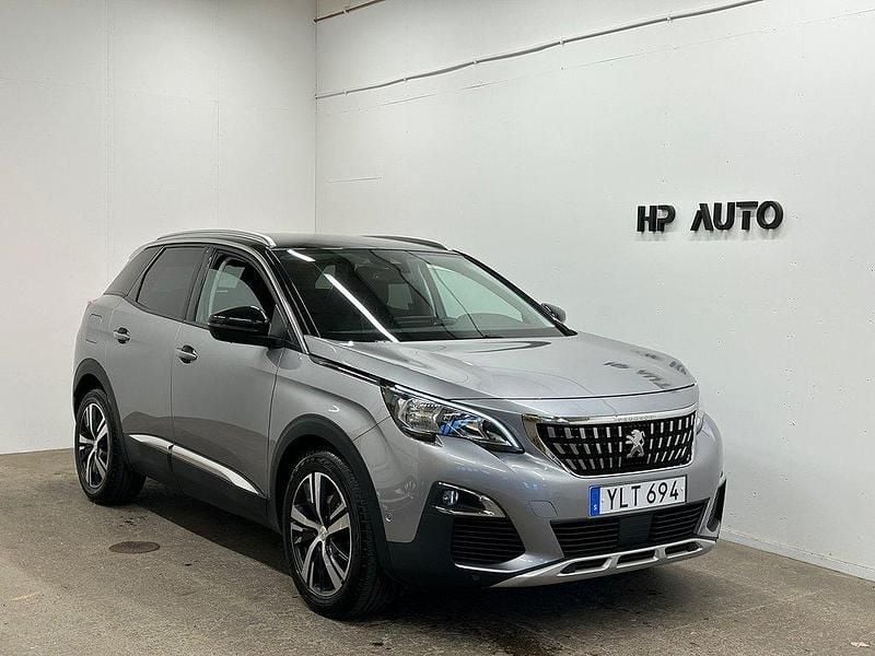 Grå Begagnad 2018 Peugeot 3008 Allure SUV | 179 900 kr (Bra pris) - Bild 1/4