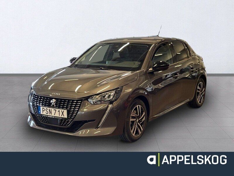 Grå Begagnad 2023 Peugeot 208 Allure Halvkombi | 183 900 kr (Marknadspris) - Bild 1/4