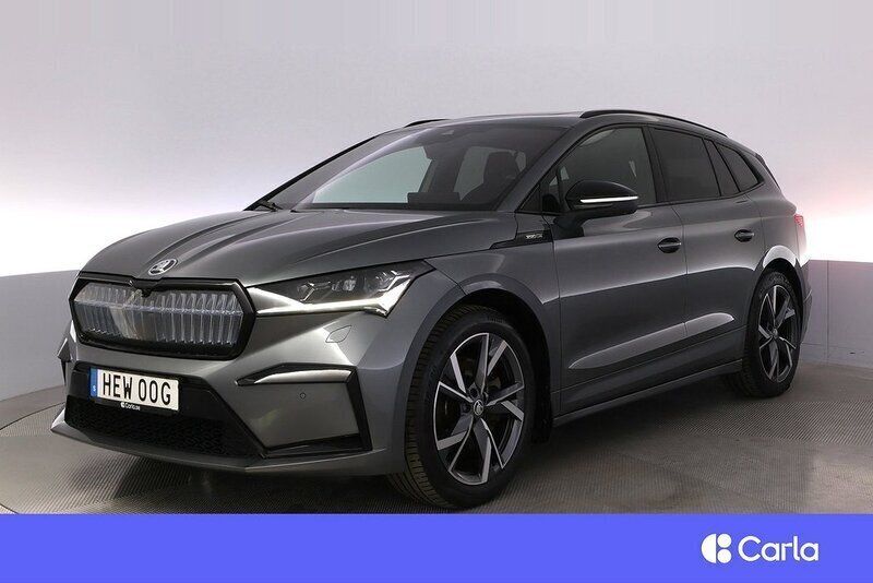 Grå Begagnad 2022 Skoda Enyaq iV SportLine SUV | 414 900 kr (Lite dyr) - Bild 1/4