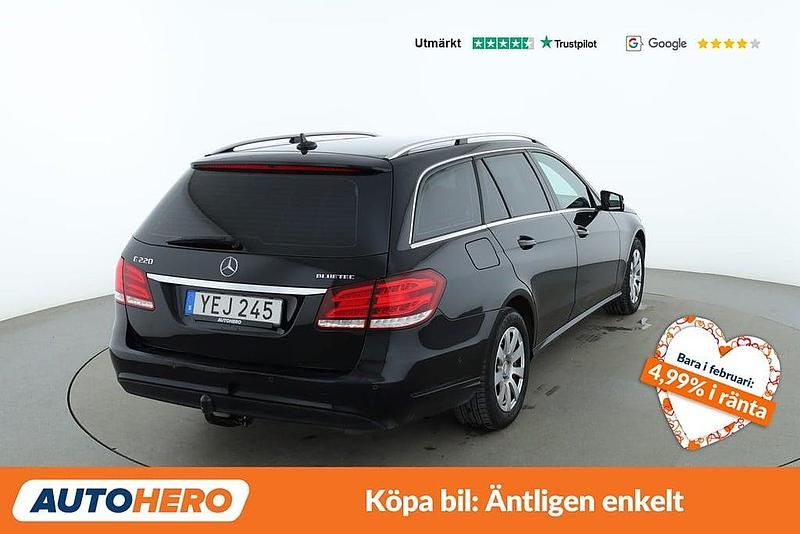 Begagnad Mercedes E220 171 HK (125 kW) 2016 Svart Kombi