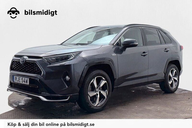 Mörkgrå (grå metallic) Begagnad 2021 Toyota RAV4 Hybrid Edition SUV | 348 700 kr (Bra pris) - Bild 1/3