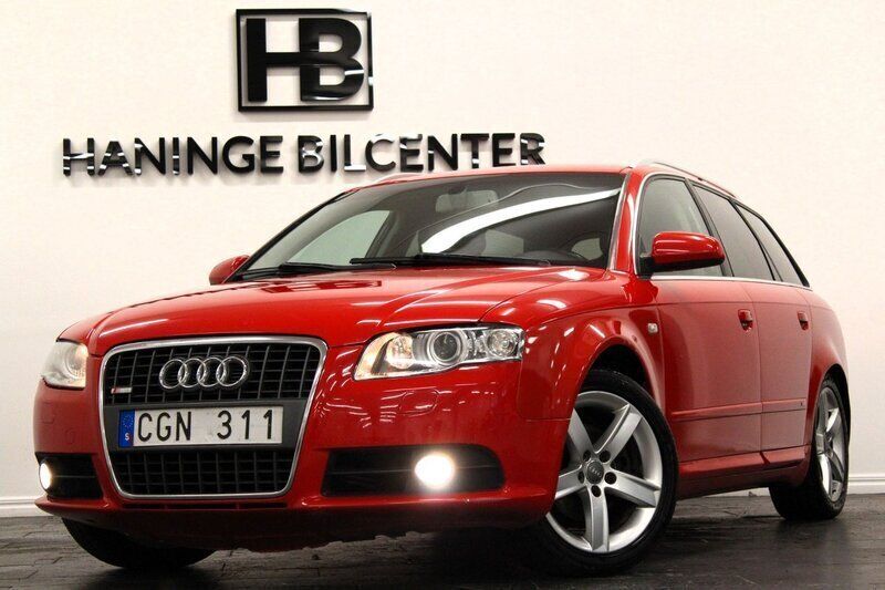 Röd Begagnad 2008 Audi A4 S-Line Kombi | 49 900 kr (Marknadspris) - Bild 1/4