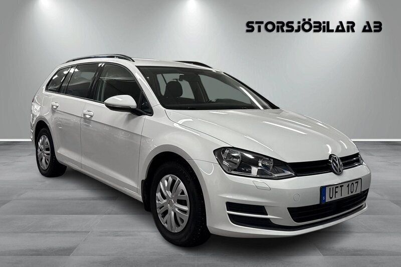 Vit Begagnad 2014 VW Golf VII Kombi | 109 000 kr (Lite dyr) - Bild 1/4