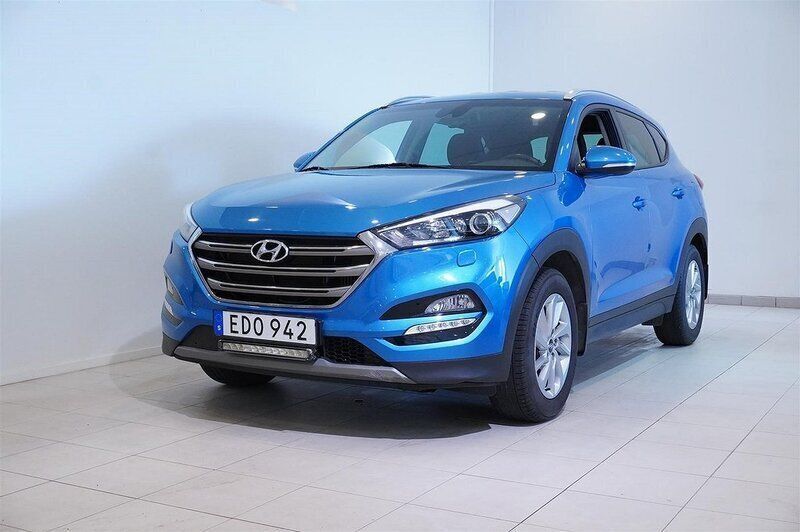 Ljusblå (lblå) Begagnad 2017 Hyundai Tucson SUV | 179 900 kr (Dyr) - Bild 1/4