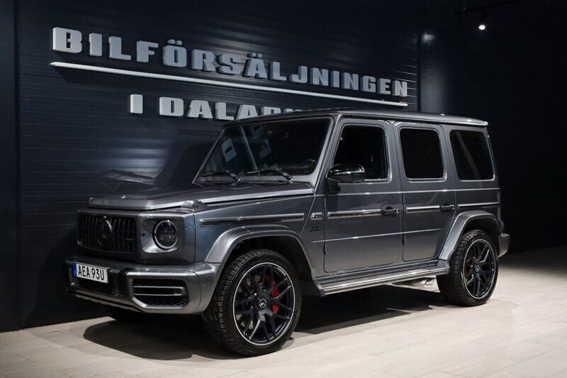 Mörkgrå Begagnad 2019 Mercedes G63 AMG Premium Plus SUV | 1 495 000 kr (Dyr) - Bild 1/4