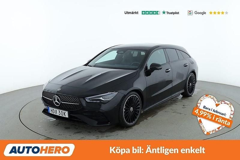 Begagnad Mercedes CLA200 Shooting Brake AMG line 165 HK (121 kW) 2025 Svart Kombi