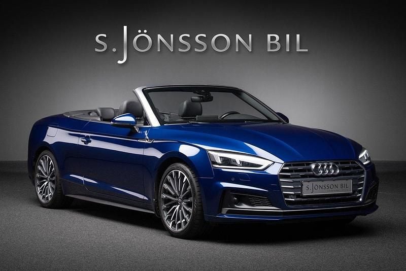 Blå Begagnad 2017 Audi A5 Cabriolet S-Line Cab | 329 000 kr (Lite dyr) - Bild 1/4