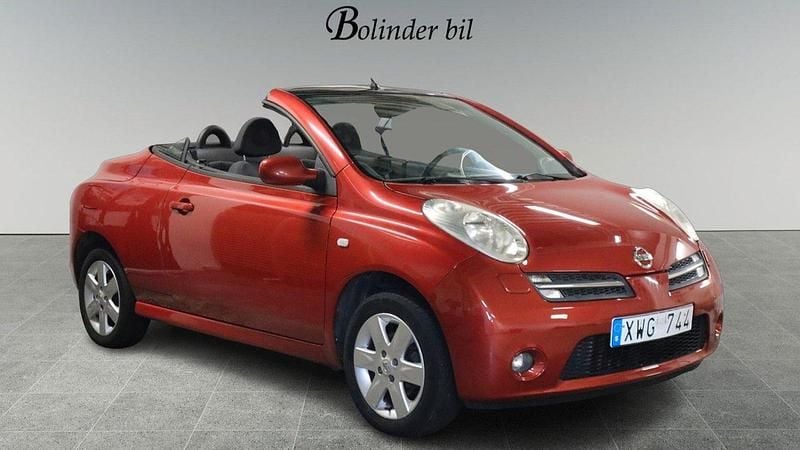 Röd Begagnad 2006 Nissan Micra C+C Cab | 38 900 kr (Marknadspris) - Bild 1/4