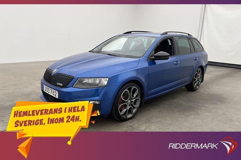 Blå Begagnad 2016 Skoda Octavia RS Kombi | 199 800 kr (Lite dyr) - Bild 1/3
