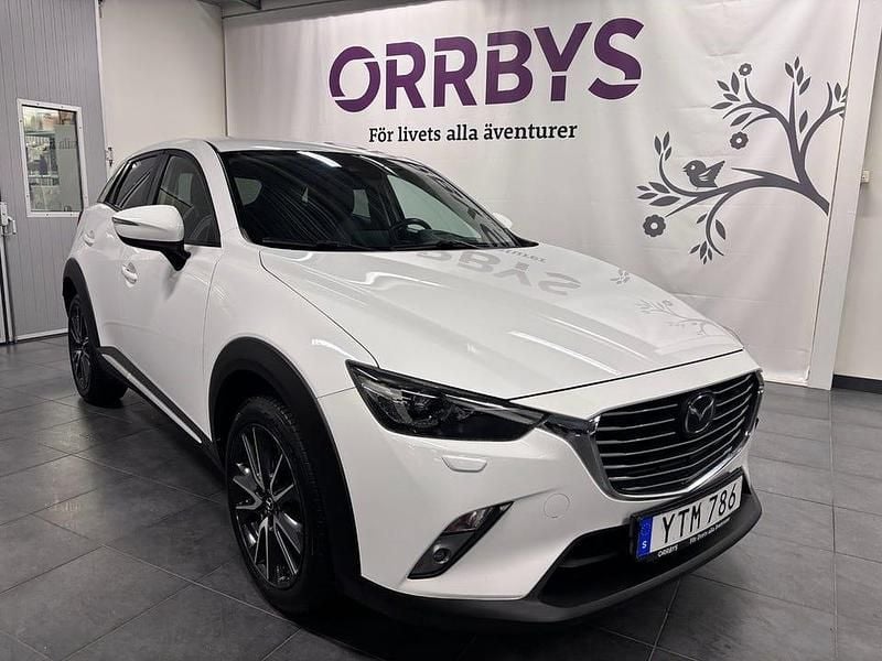 Vit Begagnad 2017 Mazda CX-3 Optimum SUV | 174 900 kr (Marknadspris) - Bild 1/4