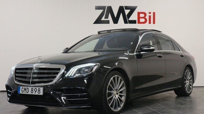 Svart Begagnad 2017 Mercedes S560 AMG Sedan | 499 900 kr - Bild 1/4