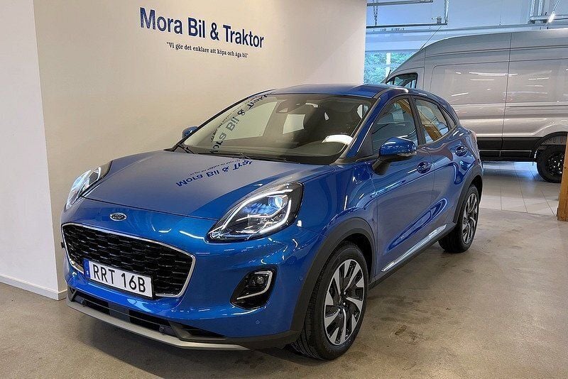Begagnad Ford Puma Titanium 126 HK (92 kW) 2022 Blå (desert island blue) Sportkupé
