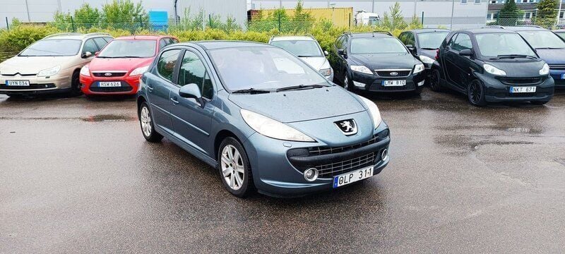 Mörkgrå (grå) Begagnad 2008 Peugeot 207 Sport Halvkombi | 16 900 kr (Marknadspris) - Bild 1/4
