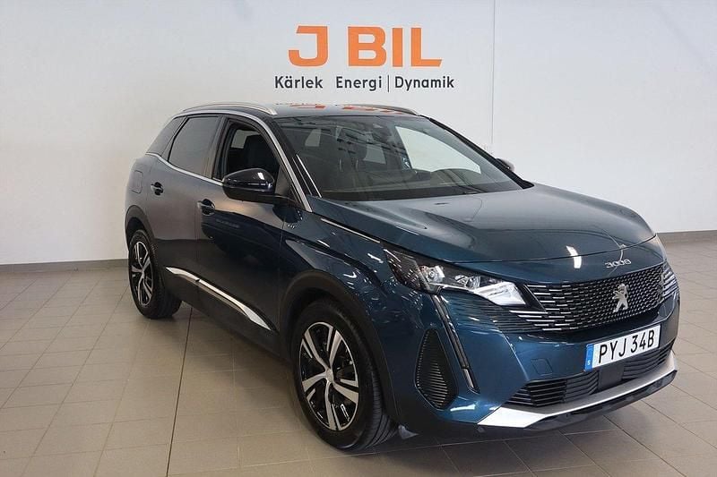 Blå Begagnad 2024 Peugeot 3008 GTi SUV | 274 900 kr (Bra pris) - Bild 1/4