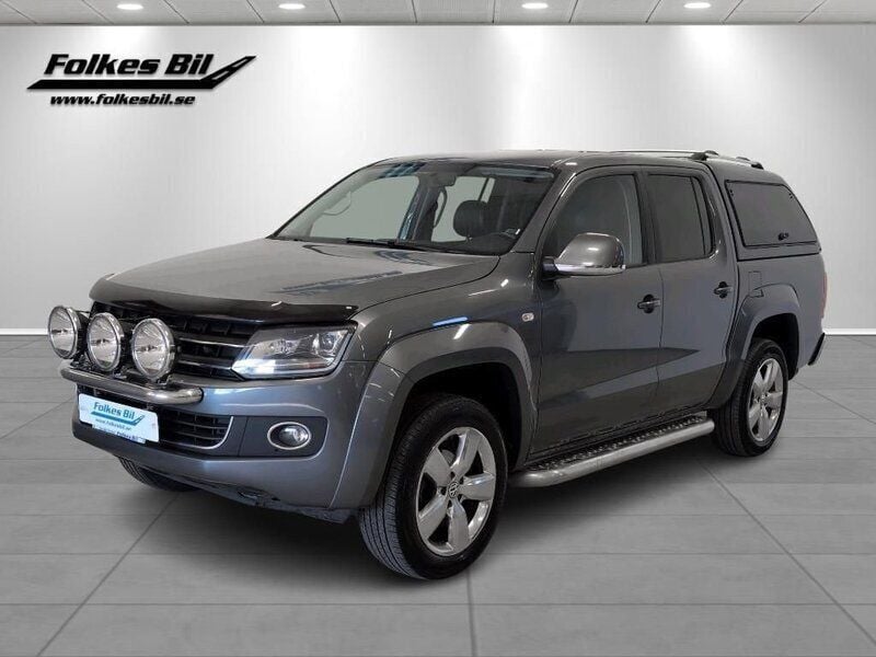 Grå Begagnad 2016 VW Amarok Highline Pickup | 198 750 kr (Lite dyr) - Bild 1/4