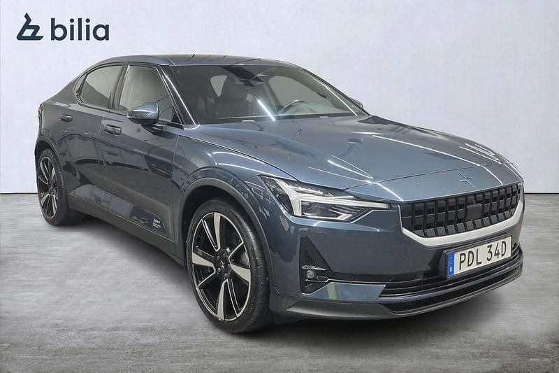 Begagnad Polestar 2 Long Range Single Motor 219 kW (299 HK) 2022 Blå Halvkombi