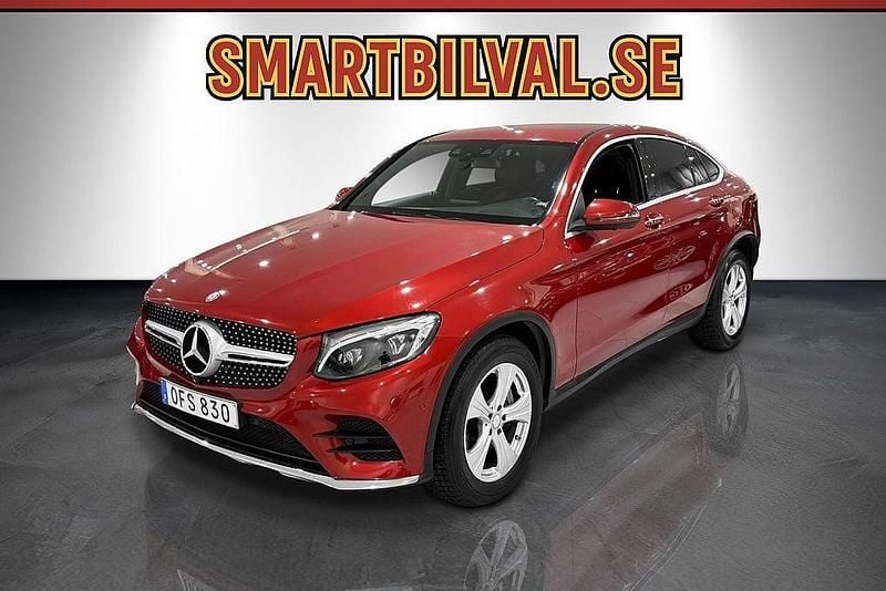 Röd Begagnad 2016 Mercedes GLC220 AMG Sportkupé | 319 900 kr (Bra pris) - Bild 1/4