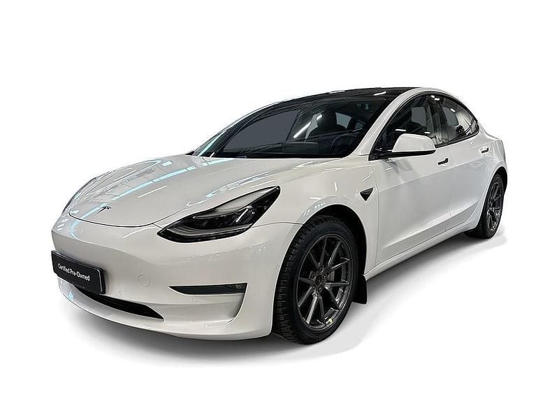 Vit Begagnad 2020 Tesla Model 3 Long Range AWD Sedan | 300 600 kr (Marknadspris) - Bild 1/4