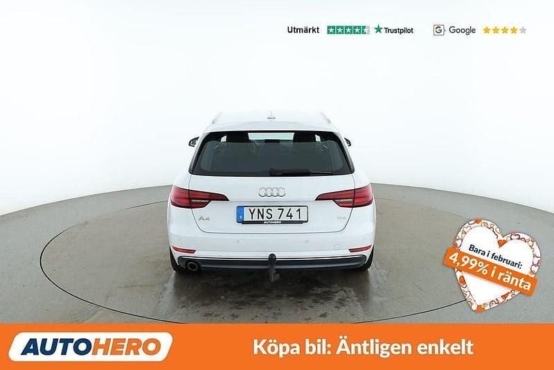 Begagnad Audi A4 Sport 151 HK (111 kW) 2017 Vit Kombi