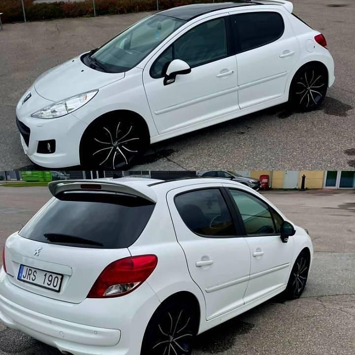 Vit Begagnad 2010 Peugeot 207 Halvkombi | 39 500 kr (Marknadspris) - Bild 1/4