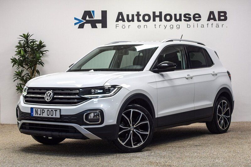 Vit Begagnad 2019 VW T-Cross GT SUV | 149 000 kr (Marknadspris) - Bild 1/4