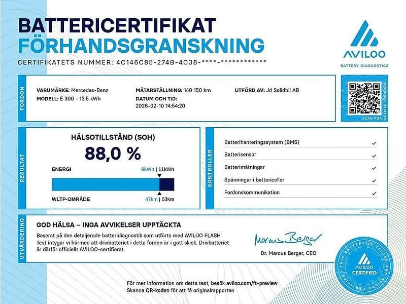 Begagnad Mercedes E300 AMG line 194 HK (142 kW) 2020 Grå Kombi