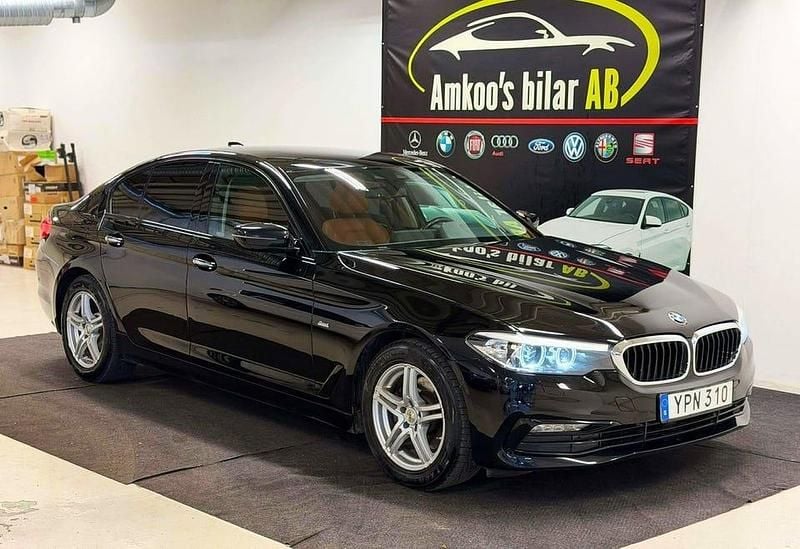 Begagnad BMW 520 Sport Line 190 HK (139 kW) 2018 Svart Sedan
