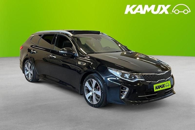 Svart Begagnad 2017 Kia Optima 2 Kombi | 174 800 kr (Marknadspris) - Bild 1/4