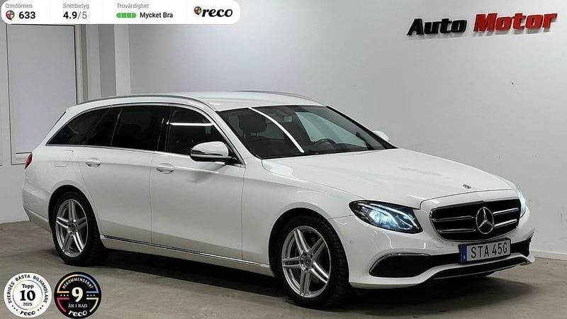 Vit Begagnad 2019 Mercedes E220 Kombi | 279 900 kr (Bra pris) - Bild 1/4