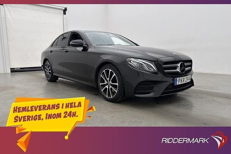 Svart Begagnad 2018 Mercedes E220 AMG Sedan | 284 900 kr (Bra pris) - Bild 1/3