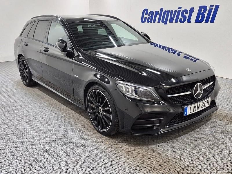Begagnad Mercedes C220 AMG 194 HK (142 kW) 2021 Obsidiansvart metallic Kombi