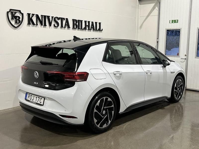 Begagnad VW ID.3 Pro Performance 150 kW (204 HK) 2022 Vit Halvkombi