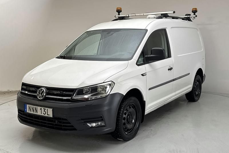 Vit Begagnad 2020 VW Caddy Maxi Minibuss | 219 000 kr (Superpris) - Bild 1/4