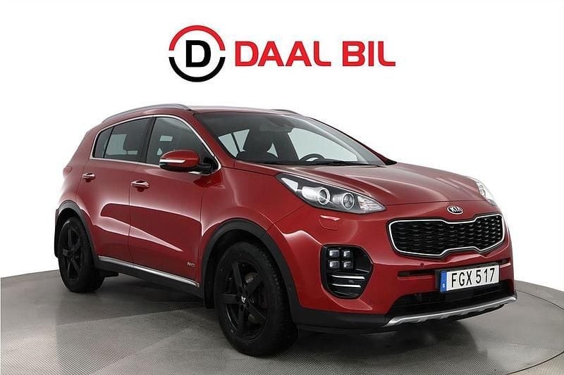 Begagnad Kia Sportage GT-Line 177 HK (130 kW) 2017 Röd SUV