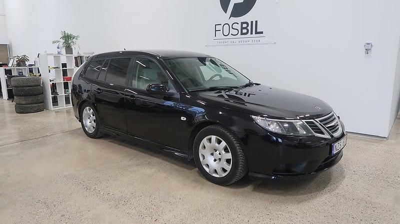 Svart Begagnad 2010 Saab 9-3 Vector Kombi | 74 900 kr (Lite dyr) - Bild 1/3