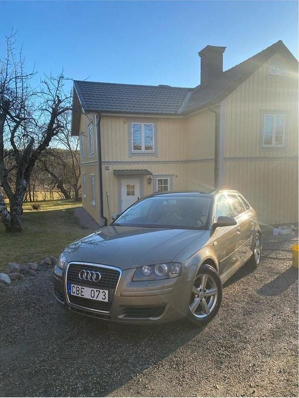 Brun Begagnad 2008 Audi A3 Sportback Attraction Halvkombi | 50 000 kr (Bra pris) - Bild 1/4
