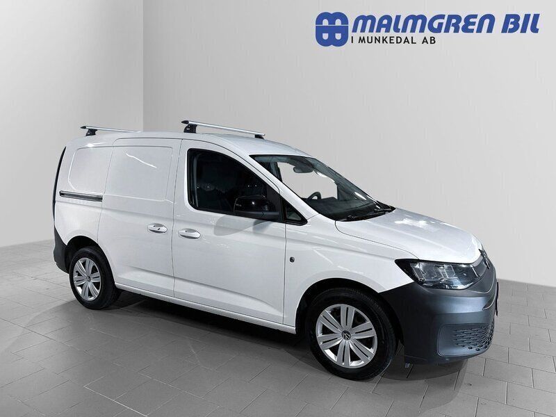 Vit Begagnad 2021 VW Caddy Minibuss | 248 750 kr (Dyr) - Bild 1/4