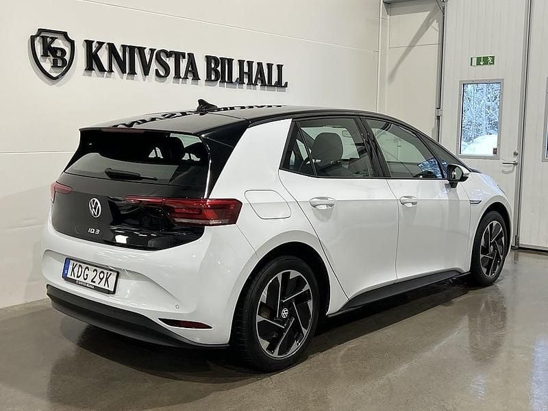 Begagnad VW ID.3 Pro Performance 150 kW (204 HK) 2021 Vit Halvkombi