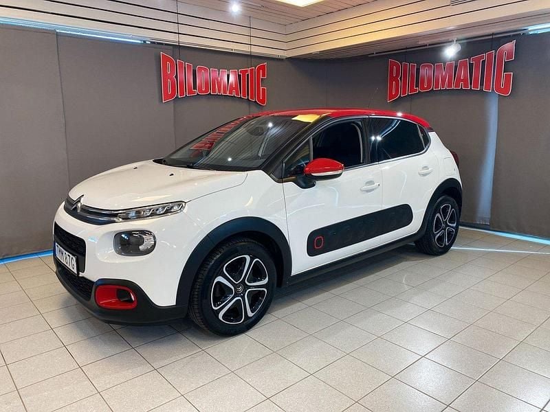 Vit Begagnad 2020 Citroën C3 Feel Halvkombi | 99 000 kr (Bra pris) - Bild 1/4