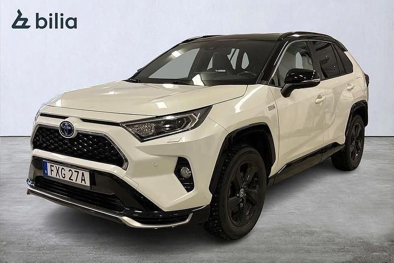 Vit Begagnad 2020 Toyota RAV4 Hybrid Premium SUV | 369 000 kr (Marknadspris) - Bild 1/4
