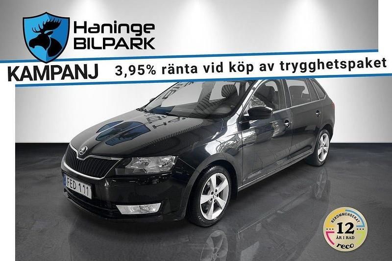 Svart Begagnad 2014 Skoda Rapid Halvkombi | 79 995 kr (Marknadspris) - Bild 1/3
